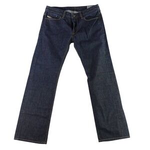 Diesel Viker Jeans Mens W34 L32 Dark Blue Regular Straight Wash 0088Z Denim
